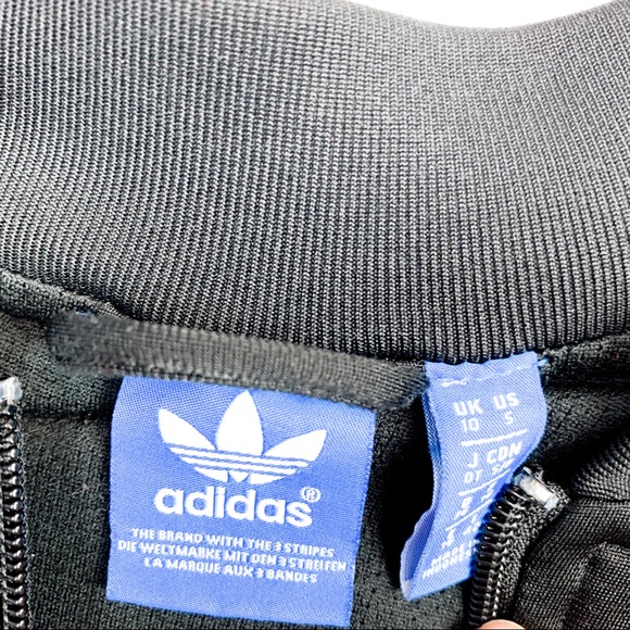 *SOLD* Adidas Classic Black and White Zip-Up Jacket - Picture 9 of 9